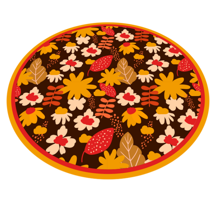 Vesel cvetlični motiv cvetlična vinilna preproga - TenStickers