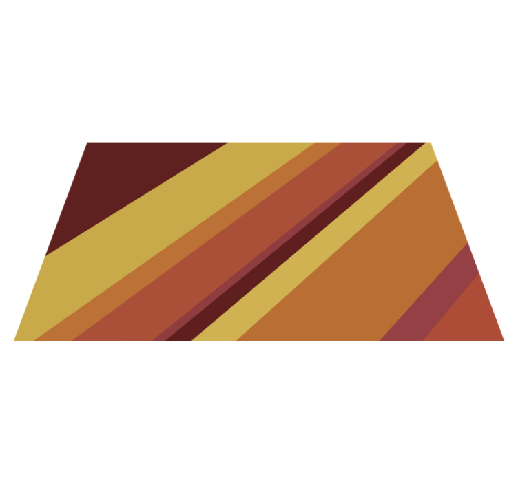 Tople retro črte Vintage vinilna preproga - TenStickers