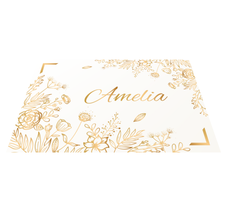 čudovita zlata narava vintage preproga - TenStickers