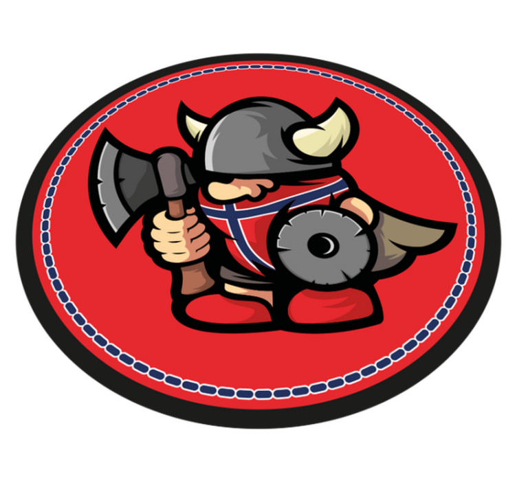 Norveška zastava viking ball etnična preproga - TenStickers