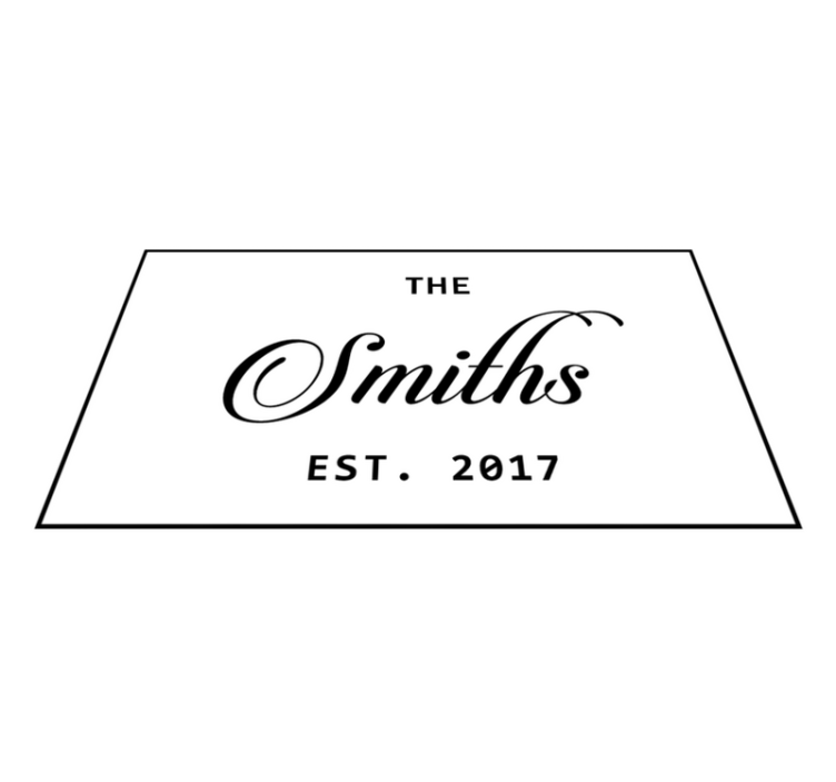 Kul družinska personalizirana osebna preproga - TenStickers