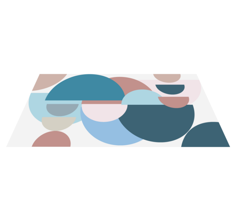 Circular shapes variation vinilne preproge z vzorci - TenStickers