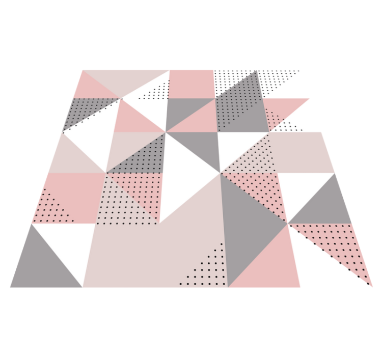 Triangular color segments vinilne preproge - TenStickers