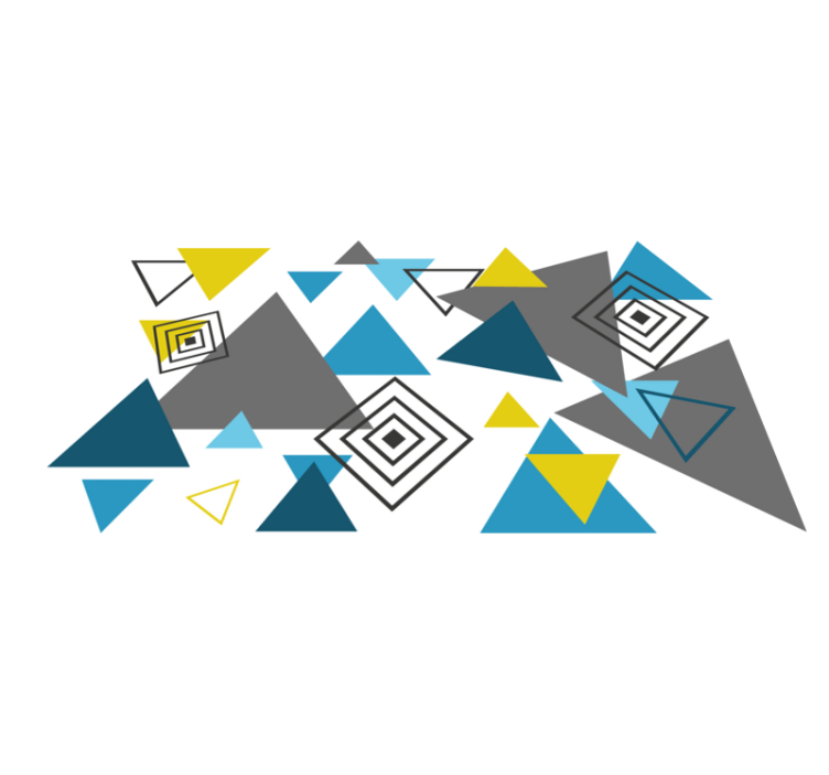 Abstract triangles pattern vinilne preproge - TenStickers