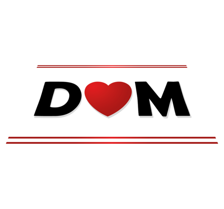 Inicialke para po meri Vinilna preproga z imeni - TenStickers