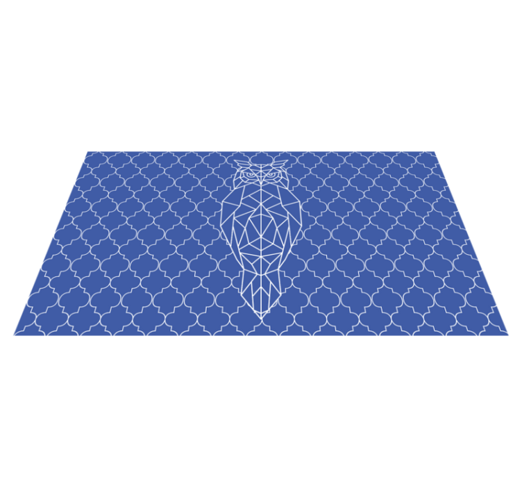 Veličasten potisk sove nordijska vinil preproga - TenStickers