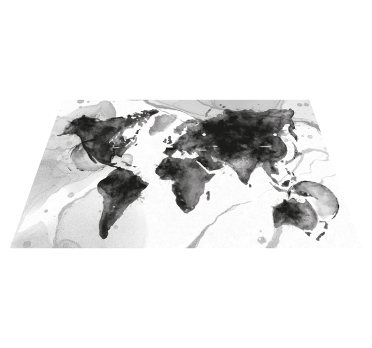 Abstract map illustration vinilna preproga sveta - TenStickers