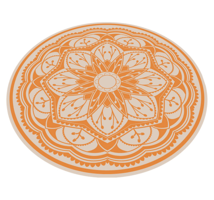 Eleganten okrogel motiv Vinilna preproga mandala - TenStickers