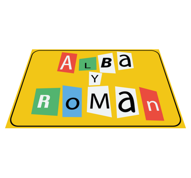 Anonimno sporočilo personalizirana mat - TenStickers