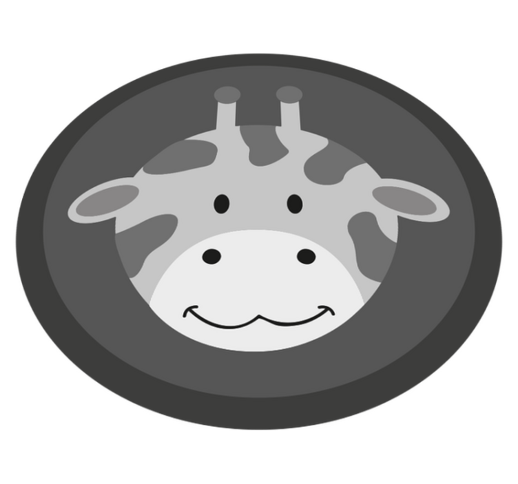 Sivi mladič žirafe Vinilna preproga za dojenčke - TenStickers