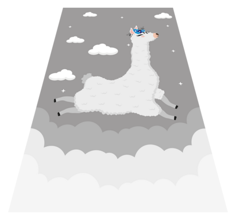 živahna lamina fantazija Otroške vinilna preproga - TenStickers