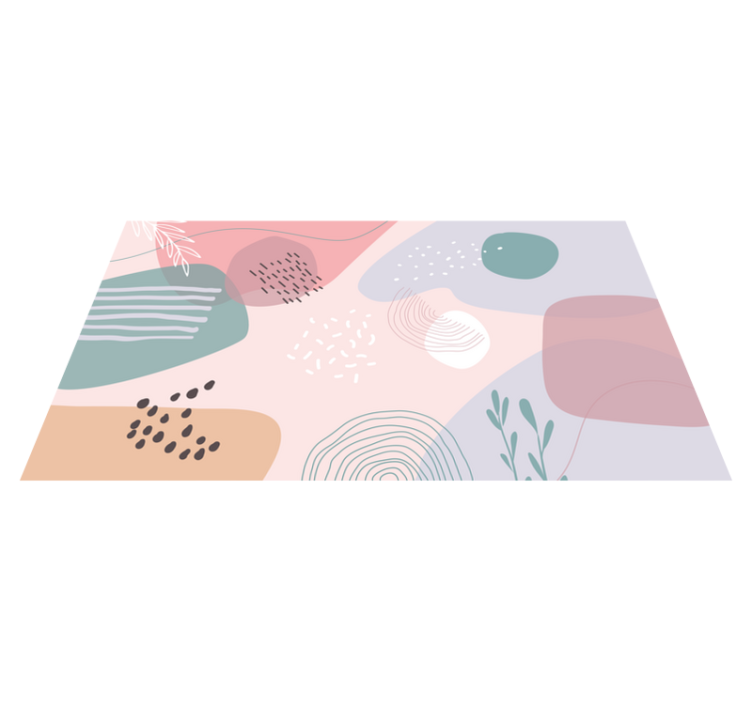 Kreativna pastelna barva moderna preproga - TenStickers