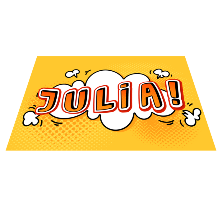 Superherojski strip učinek personalizirana mat - TenStickers