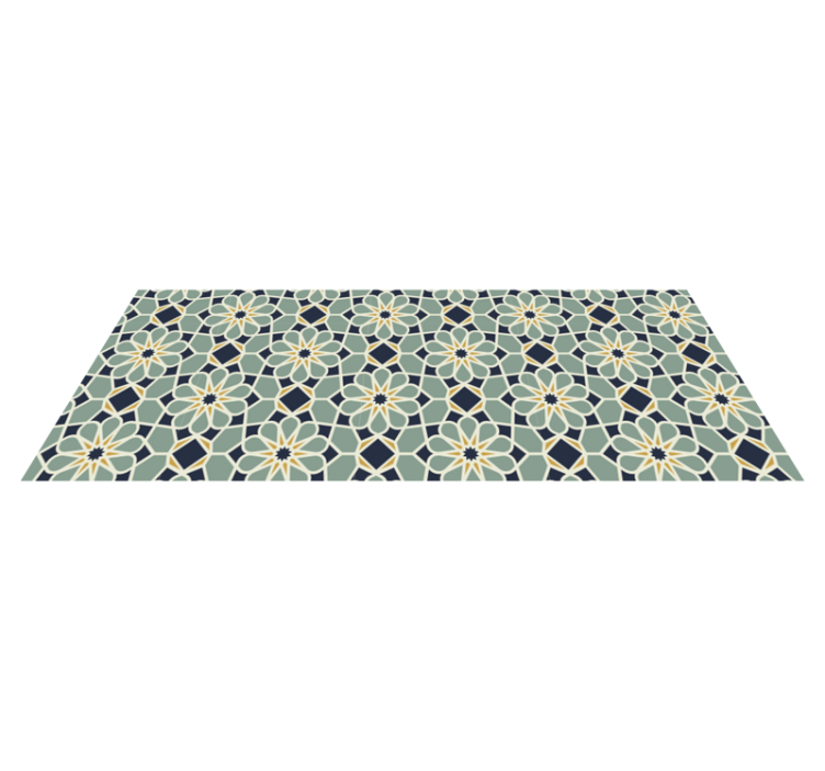 Sophisticated geometric motif vinilna mozaik preproga - TenStickers