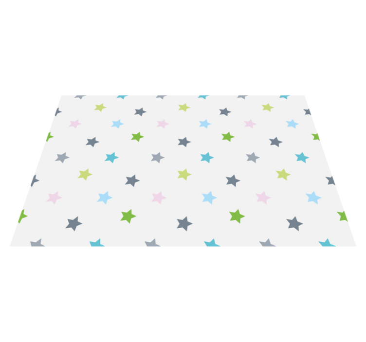 Minimalistične barve vinilna preproga s zvezdami - TenStickers