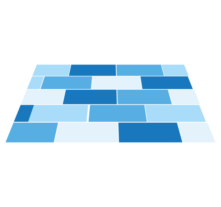 Vzorec modre opeke Vinilna talna obloga v imitaciji ploščic - TenStickers