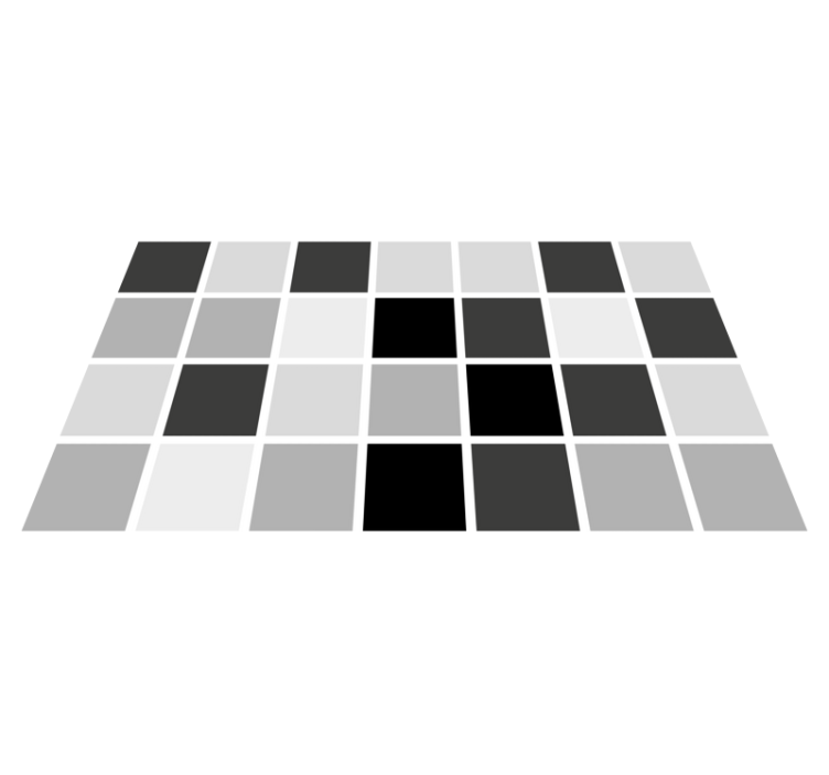 Sivi odtenki kvadratov Vinilna preproga za kopalnico - TenStickers