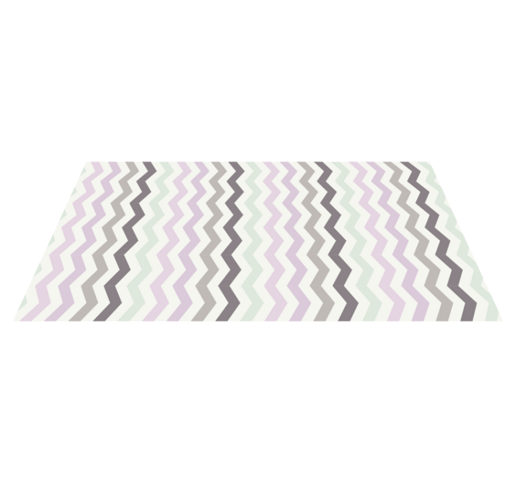 Chevron zigzag nordic waves vinilne preproge - TenStickers
