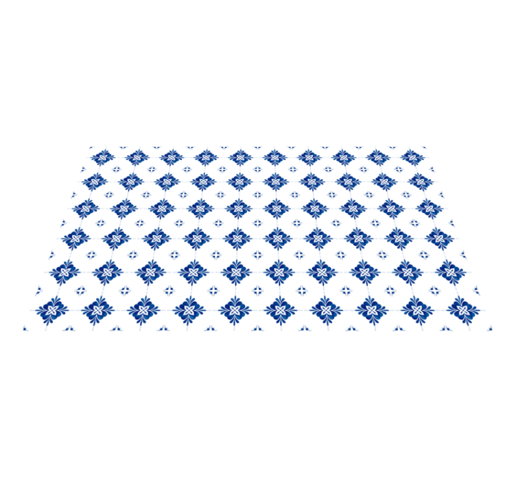 Vintage talne ploščice za kuhinjo iz modre ploščice - TenStickers