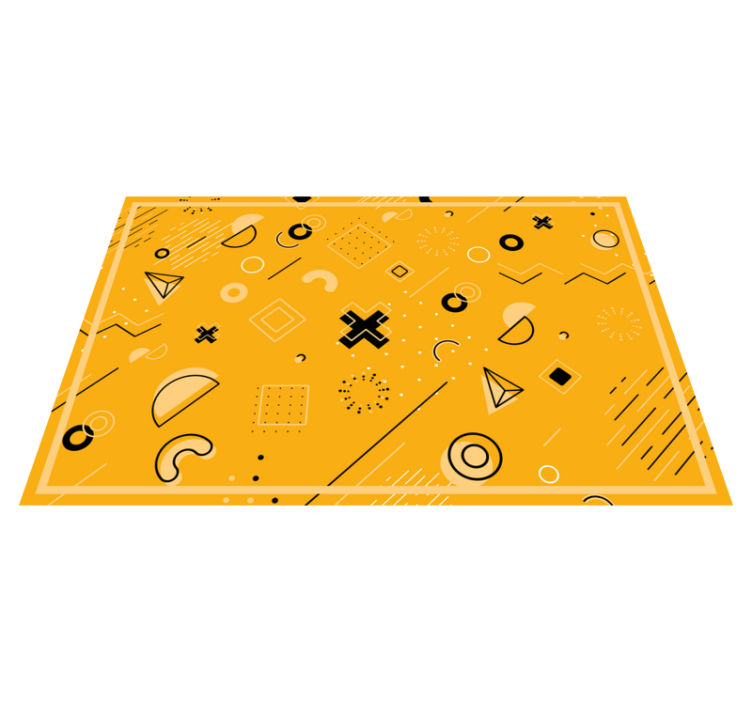 Abstract shapes pattern vinilne preproge z vzorci - TenStickers