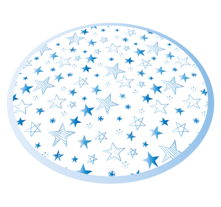Vinilna preproga za dojenčke z zvezdnatim modrim vzorcem - TenStickers