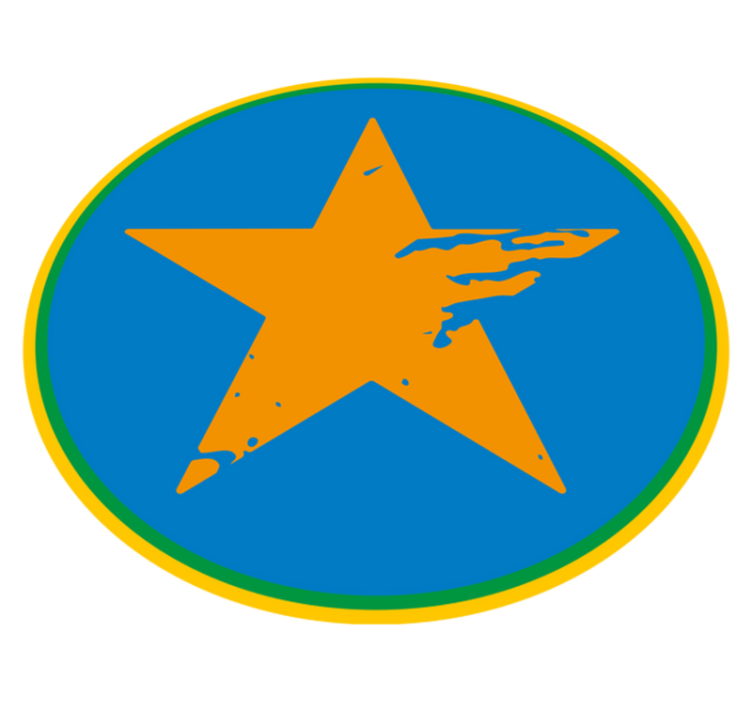 Modri zvezdni naglas Vinilne preproge v drugih vzorcih - TenStickers