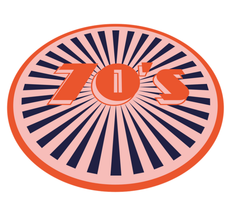 Retro pridih 70-ih Vintage vinilna preproga - TenStickers