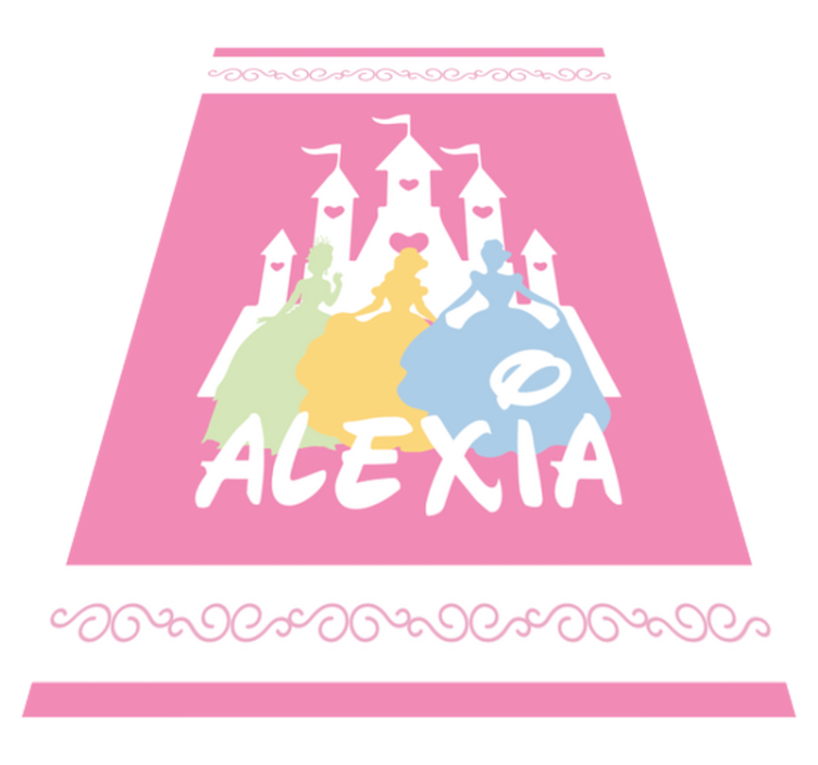 Pravljični grad Vinilna preproga z imeni - TenStickers