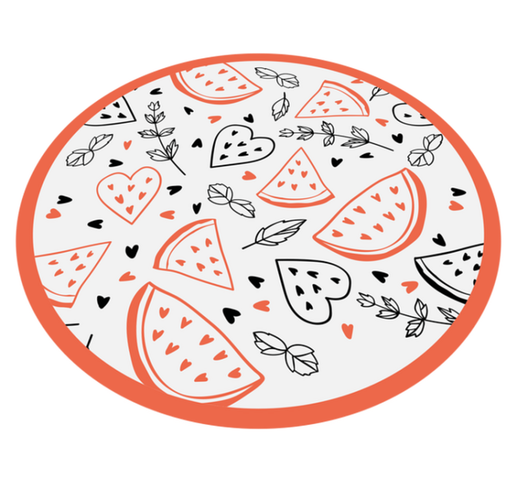 Sladki vzorci srčkov Vinilne preproge v drugih vzorcih - TenStickers