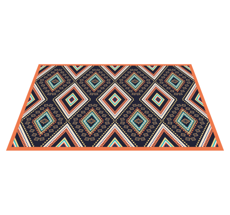 Geometrijski etnični orientalski vzorec spalna preproga - TenStickers