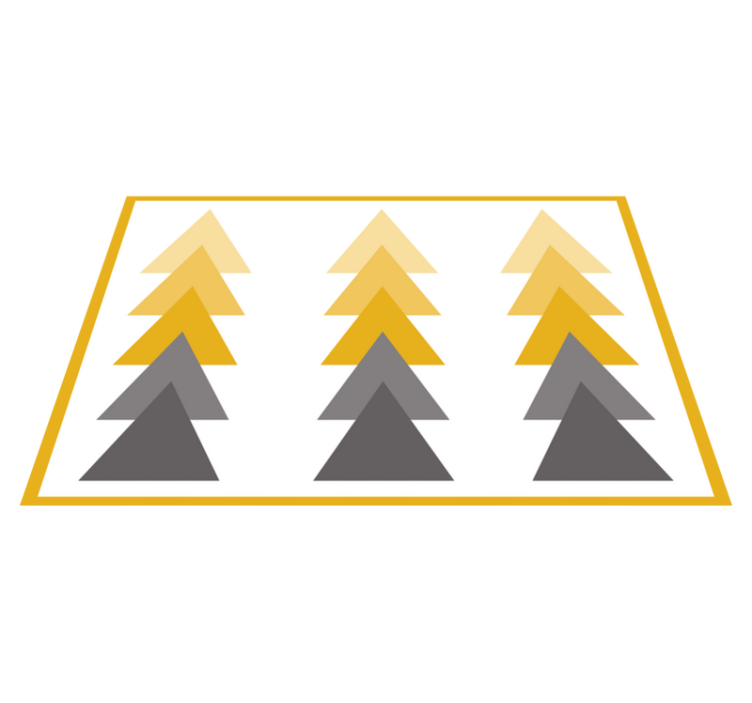 Triangular color cascade vinilne preproge z vzorci - TenStickers