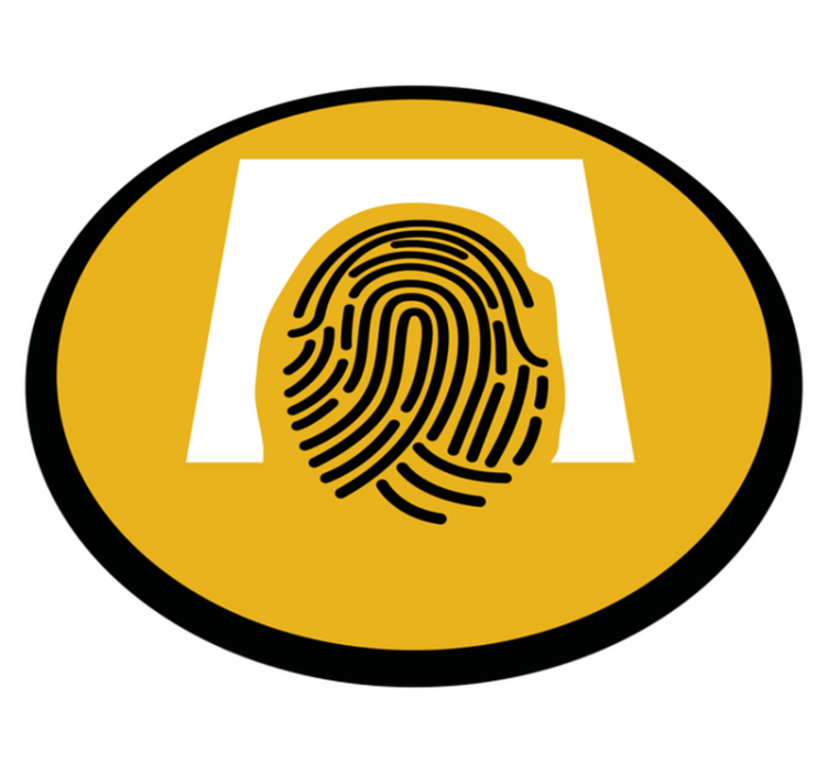 Vzorec prstnega odtisa Vinilna mozaik preproga - TenStickers