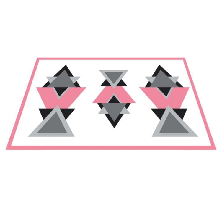 Triangular shapes blend vinilne preproge z vzorci - TenStickers