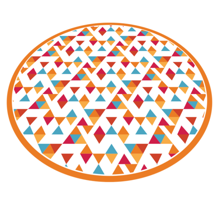 Colorful triangular shapes vinilne preproge - TenStickers