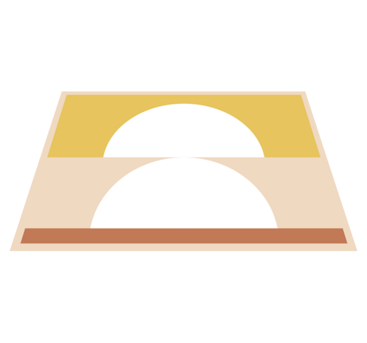 Krožni minimalizem minimalistična vinilna preproga - TenStickers