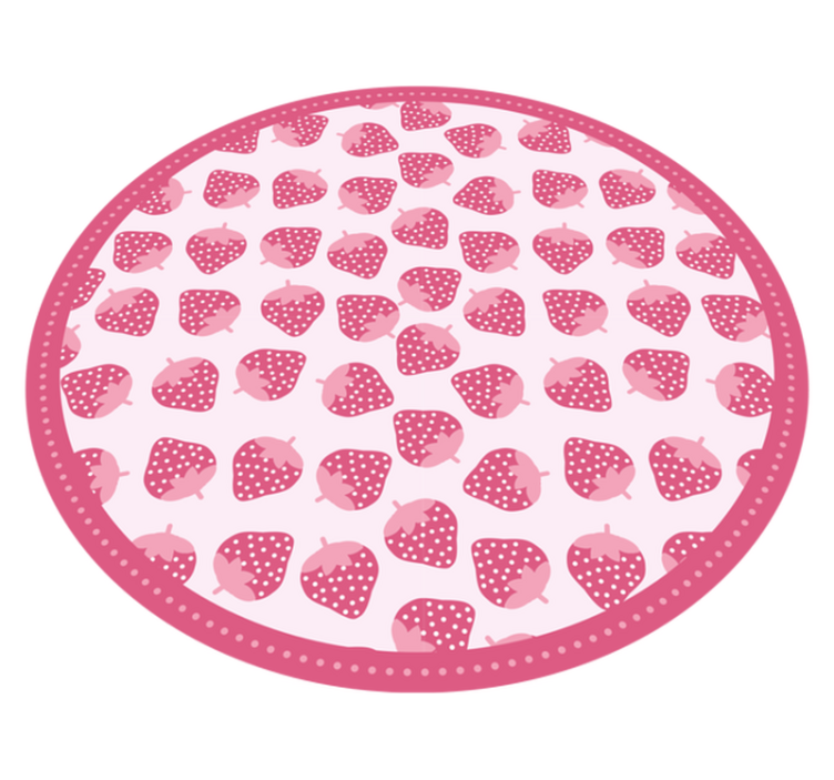 Sweet strawberry pattern vinilna preproga za kuhinjo - TenStickers