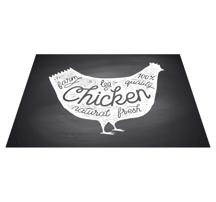 Farm fresh chicken vinilna preproga za kuhinjo - TenStickers