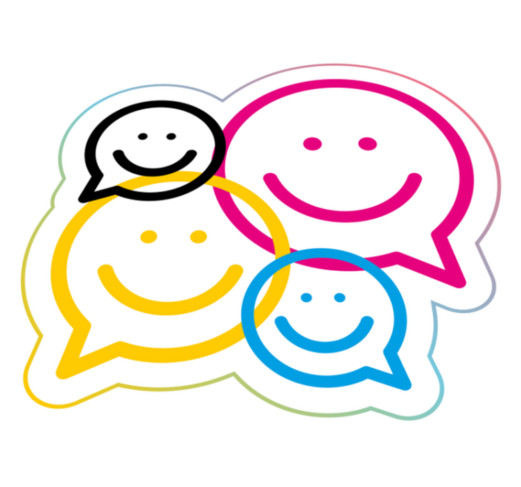 Zbirka smeškov Vinilna preproga za najstnike - TenStickers