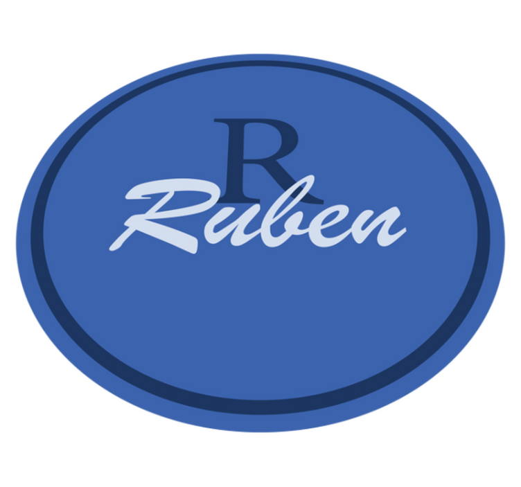 Krog imena po meri Vinilna preproga z imeni - TenStickers