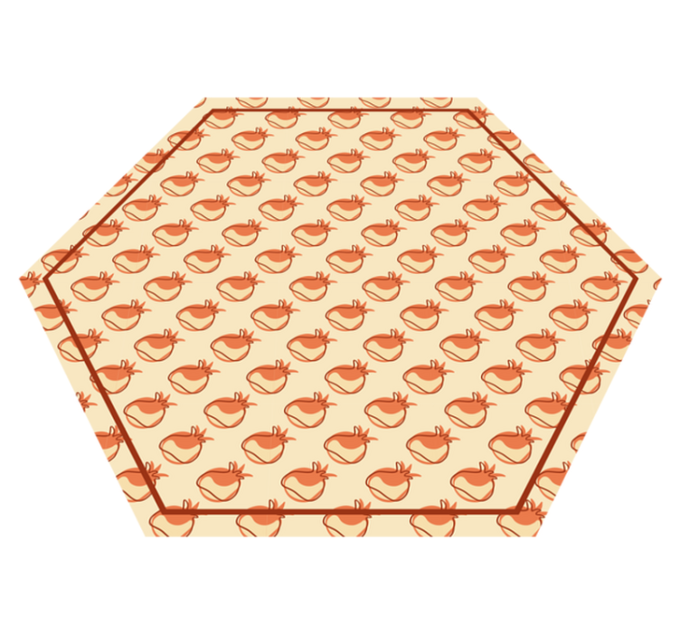 Očarljivi vzorci ptic Vinilna preproga za kuhinjo - TenStickers