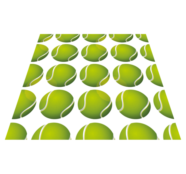 Motiv teniške žogice Vinilna preproga z igre - TenStickers