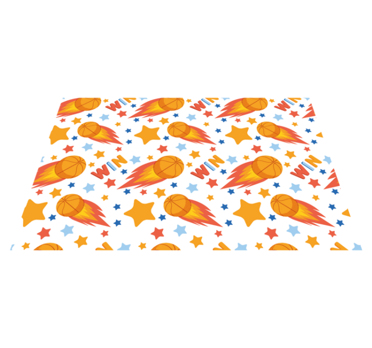 športni dizajn zvezd Vinilna preproga z igre - TenStickers