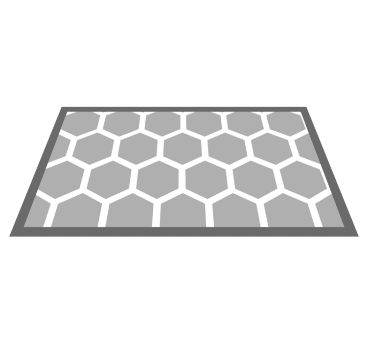 Hexagonal configuration vinilne preproge z vzorci - TenStickers