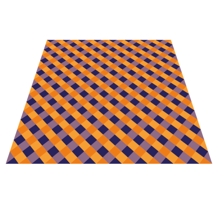 Diagonalni barvni bloki Vinilna preproga s črtami - TenStickers