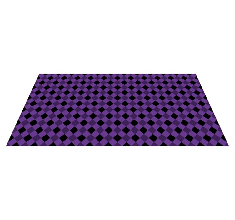 Purple checkered pattern vinilne preproge z vzorci - TenStickers