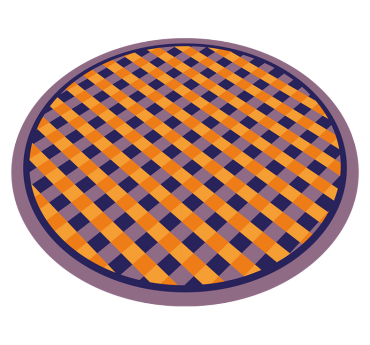 Krepki karo vzorec Vinilna preproga s črtami - TenStickers