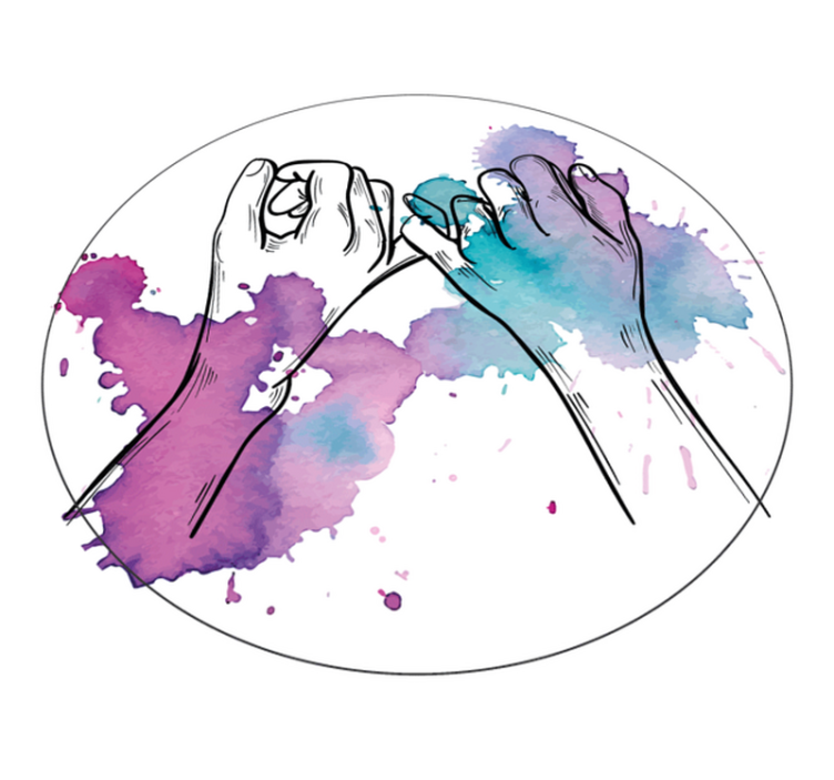 Roke prepletene Vinilna preproga za najstnike - TenStickers