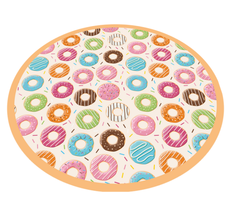 Colorful donut pattern vinilne preproge v drugih vzorcih - TenStickers