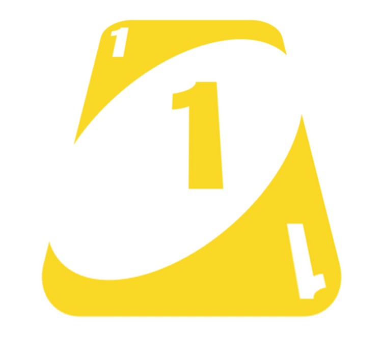 Rumena številka ena Vinilna preproga z igre - TenStickers