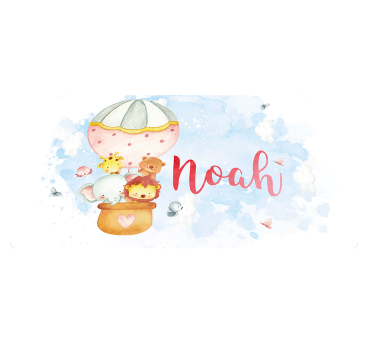 Balonska pustolovščina z imenom Vinilna preproga za dojenčke - TenStickers